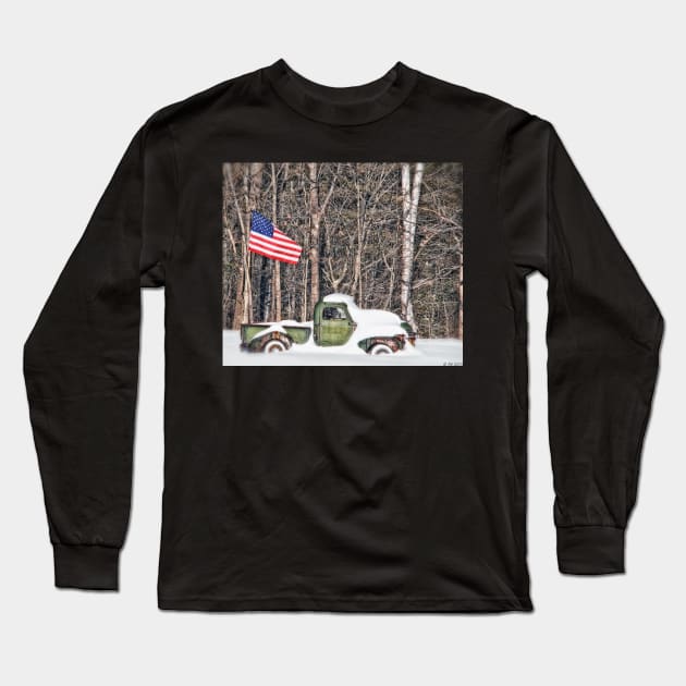 Patriotic Winter Long Sleeve T-Shirt by BeanME